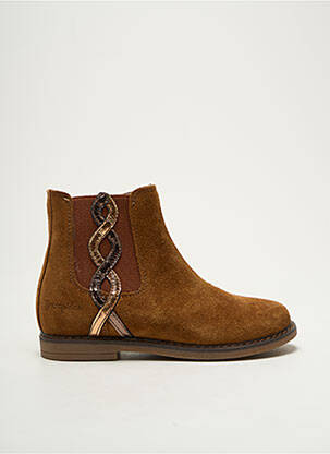 Bottines/boots semelle amovible talon bas marron BABYBOTTE fille
