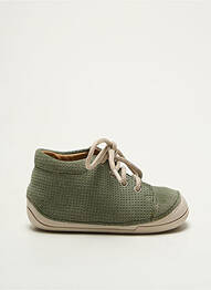 Bottillons fermeture lacets bout rond vert BABYBOTTE garcon