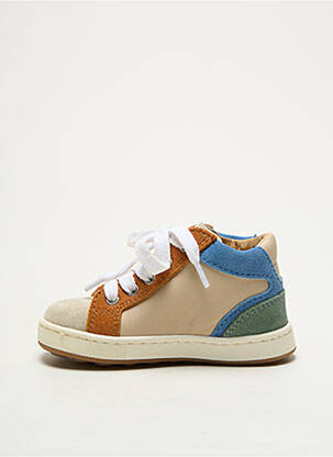 Baskets fermeture lacets bout rond beige BABYBOTTE garçon