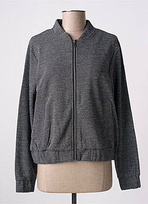 Blouson col v gris B.YOUNG femme