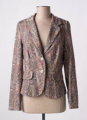 Blazer coupe cintrée marron PAKO LITTO femme