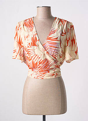 Chemisier manches courtes manches courtes orange LES P'TITES BOMBES femme