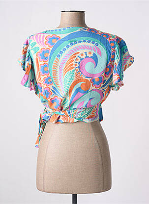 Chemisier manches courtes manches courtes bleu MOLLY BRACKEN femme