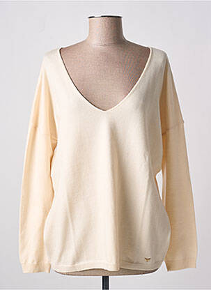 Pull coupe cintrée manches longues beige LES P'TITES BOMBES femme