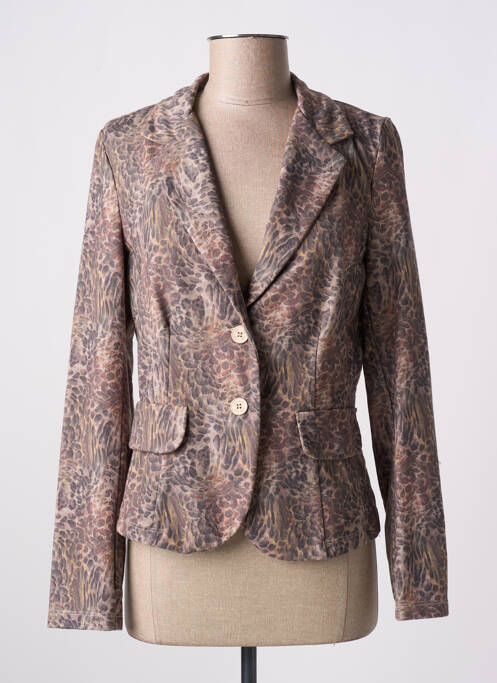 Blazer coupe cintrée marron PAKO LITTO femme