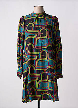 Robe courte fermeture zippée au dos manches longues noir KING LOUIE femme