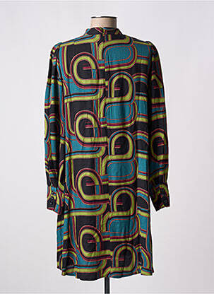 Robe courte fermeture zippée au dos manches longues noir KING LOUIE femme