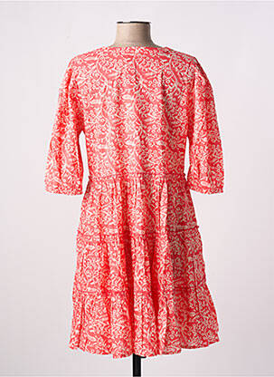 Robe courte coupe évasée manches courtes rose MOLLY BRACKEN femme