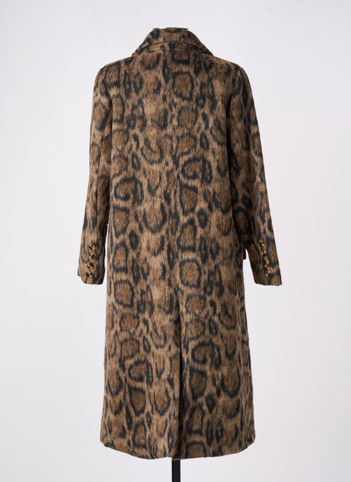 Manteau long coupe cintrée sans capuche marron MOLLY BRACKEN femme