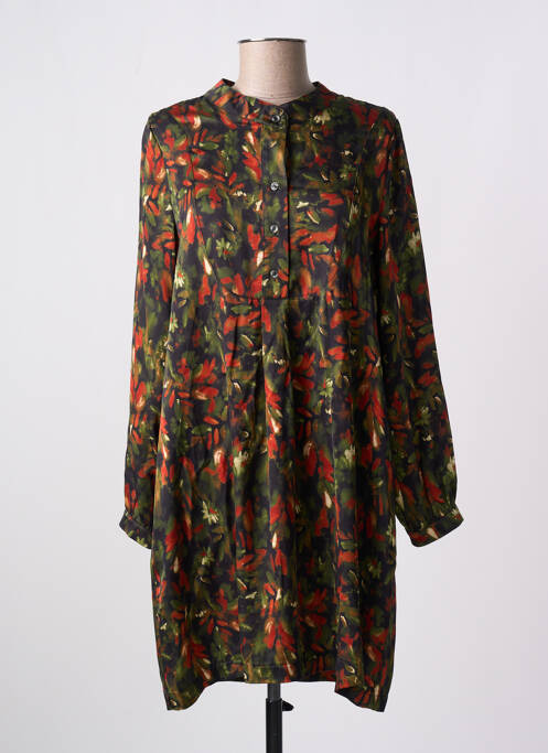 Robe courte vert PAKO LITTO pour femme