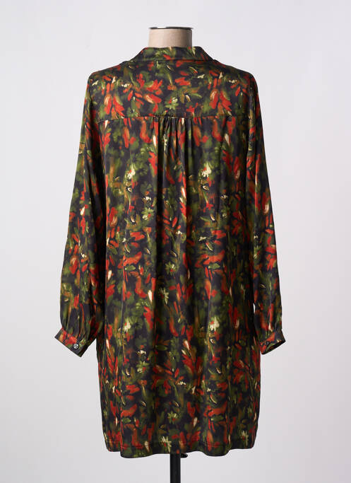 Robe courte vert PAKO LITTO pour femme