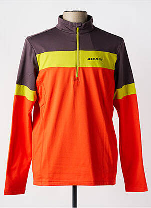 T-shirt stretch manches longues orange ZIENER homme