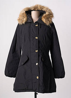 Parka manches longues a capuche noir TRUSSARDI JEANS femme