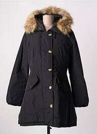 Parka manches longues a capuche noir TRUSSARDI JEANS femme