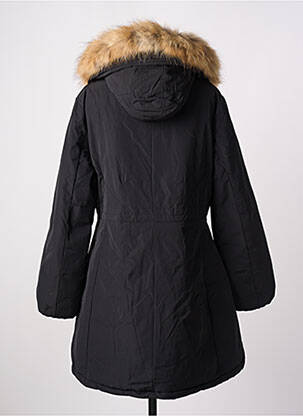 Parka manches longues a capuche noir TRUSSARDI JEANS femme