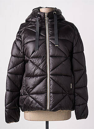 Doudoune manches longues a capuche noir TRUSSARDI JEANS femme