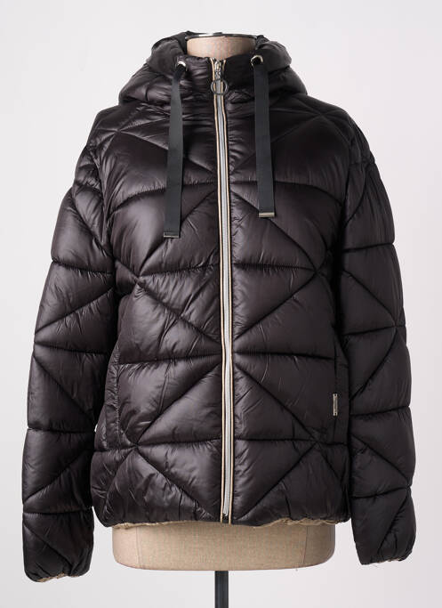 Doudoune manches longues a capuche noir TRUSSARDI JEANS femme