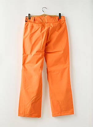 Pantalon droit fermeture zippée sous rabat avec crochet taille normale orange ZIENER femme