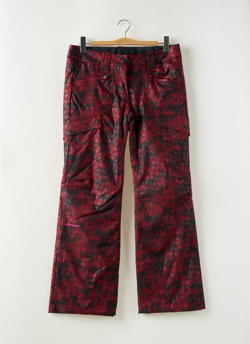 Pantalon droit rouge ZIENER pour femme