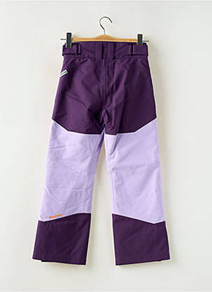 Pantalon droit fermeture zippée sous rabat boutonné taille ajustable violet ZIENER fille