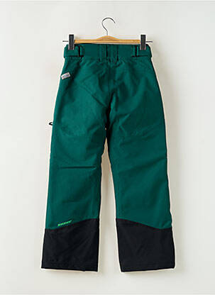 Pantalon droit fermeture zippée sous rabat boutonné taille ajustable vert ZIENER fille