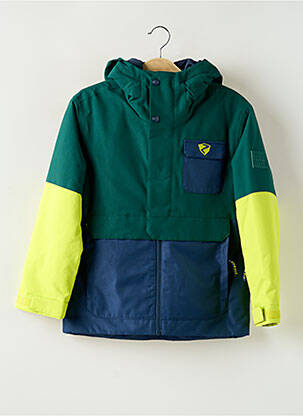 Parka poches a capuche vert ZIENER garçon
