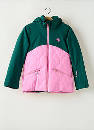 Parka fermeture zippée sur le devant a capuche rose ZIENER fille