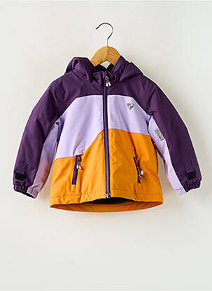 Parka fermeture zippée sous rabat pressionné a capuche violet ZIENER fille