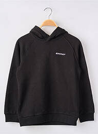 Sweat-shirt à capuche poches manches longues noir ZIENER fille