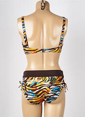 Maillot de bain 2 pièces marron MISS CARAÏBES pour femme seconde vue