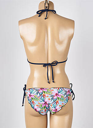 Bas de maillot de bain imprimé tie and dye culotte bleu MISS CARAÏBES femme