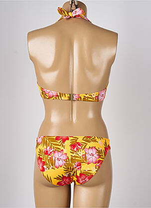 Maillot de bain 2 pièces stretch haut soutien-gorge emboitant jaune LOLITA ANGELS femme