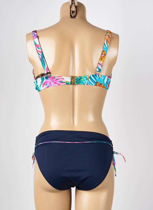 Maillot de bain 2 pièces bleu MISS CARAÏBES pour femme