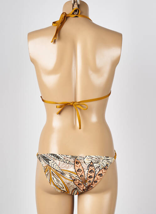 Maillot de bain 2 pièces marron KIWI pour femme