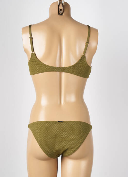 Maillot de bain 2 pièces vert KIWI pour femme