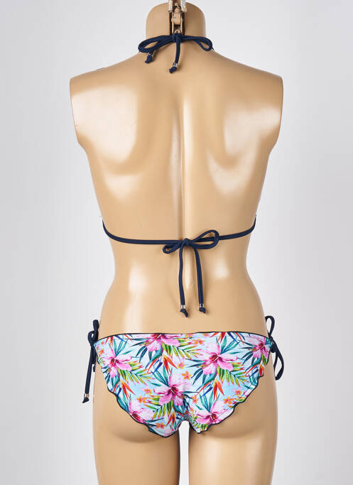 Bas de maillot de bain imprimé tie and dye culotte bleu MISS CARAÏBES femme