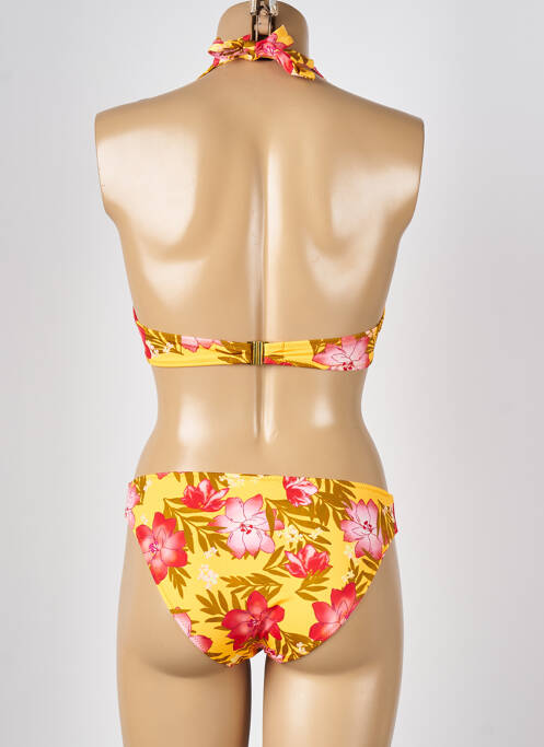 Maillot de bain 2 pièces stretch haut soutien-gorge emboitant jaune LOLITA ANGELS femme