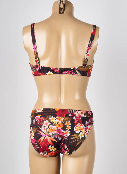 Maillot de bain 2 pièces stretch haut soutien-gorge emboitant marron LOLITA ANGELS femme