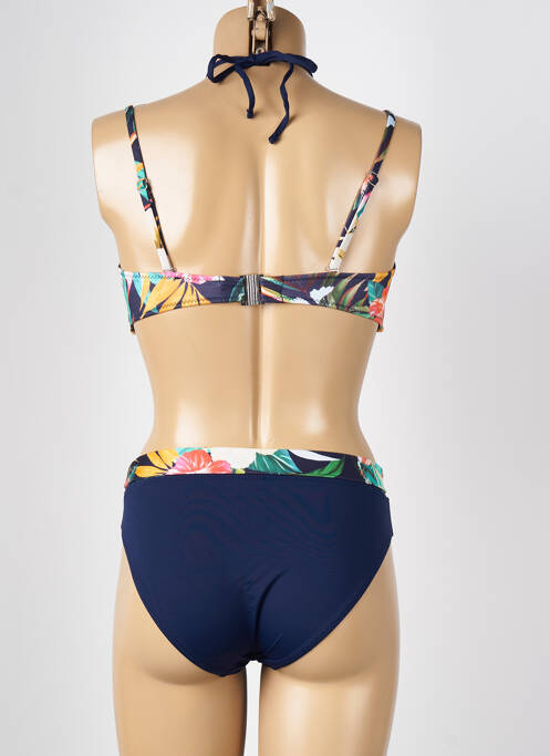 Maillot de bain 2 pièces stretch haut bandeau bleu LOLITA ANGELS femme