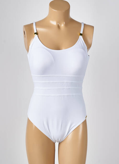 Maillot de bain 1 pièce blanc MISS CARAÏBES pour femme
