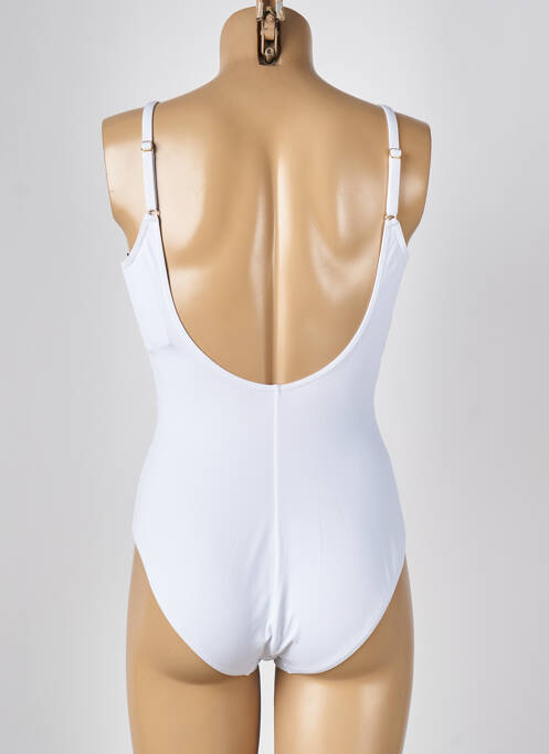 Maillot de bain 1 pièce blanc MISS CARAÏBES pour femme
