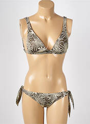 Maillot de bain 2 pièces marron KIWI pour femme seconde vue