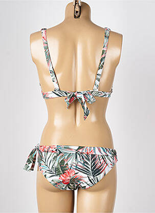 Maillot de bain 2 pièces stretch haut soutien-gorge moulé vert KIWI femme
