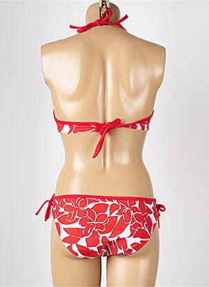 Maillot de bain 2 pièces stretch haut soutien-gorge moulé rouge PLATJA femme