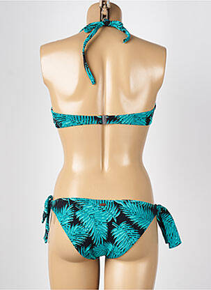 Maillot de bain 2 pièces stretch haut bandeau bleu BLUELOBSTER femme