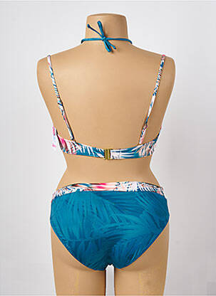 Maillot de bain 2 pièces stretch haut bandeau bleu LOLITA ANGELS femme