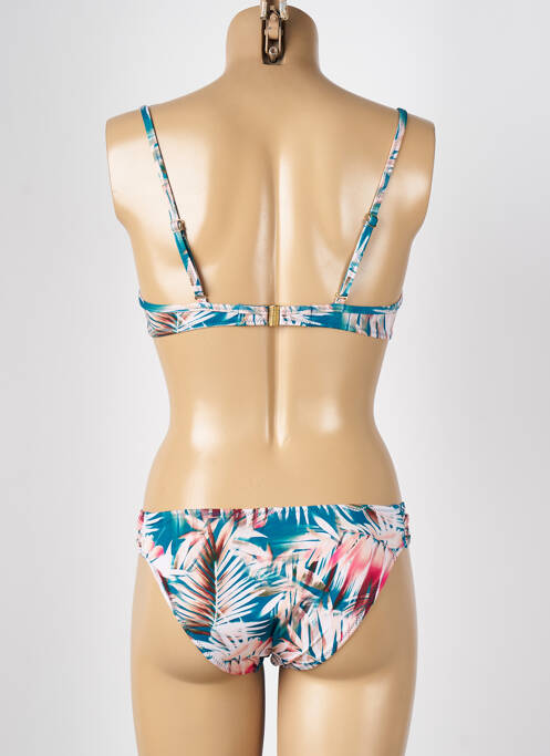 Maillot de bain 2 pièces stretch haut soutien-gorge moulé bleu LOLITA ANGELS femme