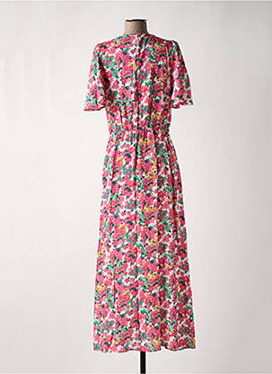 Robe longue manches courtes manches courtes rose RUE DES ABBESSES femme