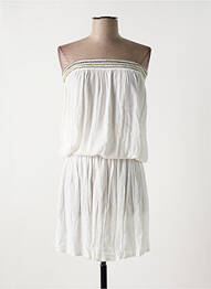 Robe de plage sans manche blanc PINK P femme