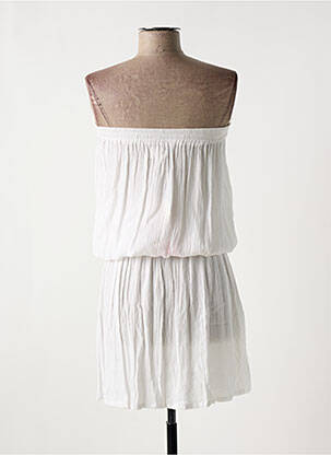 Robe de plage coupe fluide blanc PINK P femme